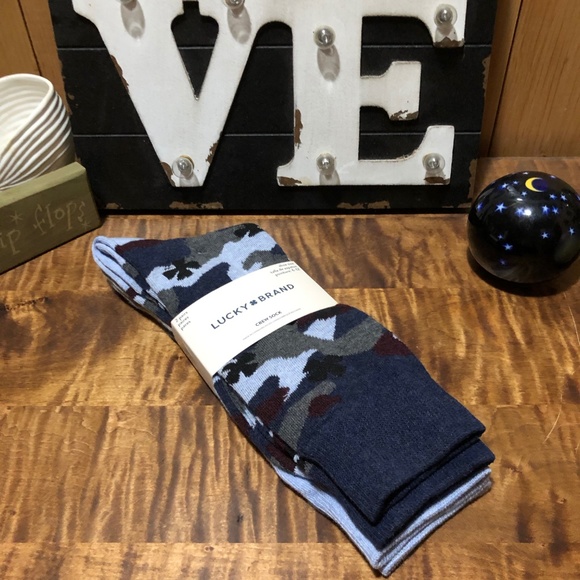 Lucky Brand Other - lucky brand | two pairs of camo & color blocksocks